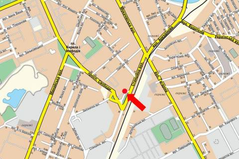 Billboard A in Uzhgorod, 3x6  Stancijna st., navproti z/d vokzalu scheme