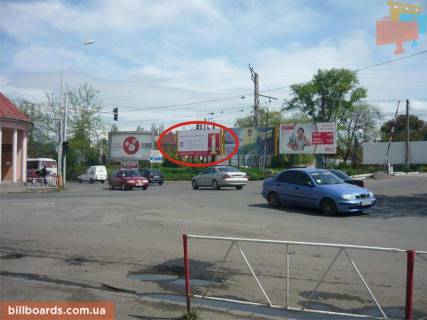 Білборд, Бігборд (Борд)  A у Ужгороді Мукачівська вул. - стаціонарних сис вул. - Українська вул., Лівий Фото 1