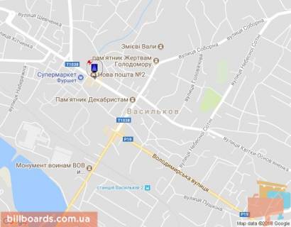 Ситилайт A в Василькове Грушевського вул., 17 схема