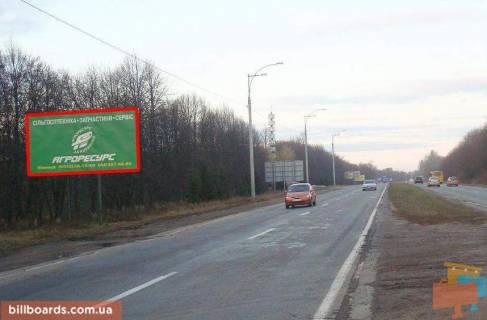 Билборд B в Виннице Київське шосе, АЗС "WOG", в центр фото 1