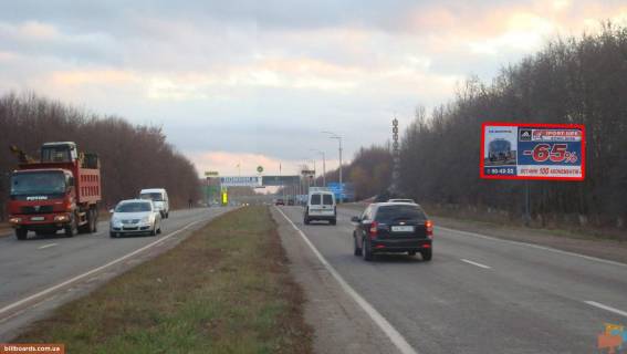 Билборд A в Виннице Київське шосе, біля знака "Вінниця", з центру фото 1