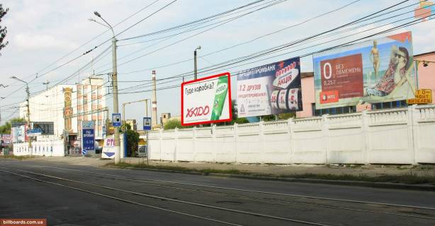 Билборд A в Виннице Батізька вул. (колиш. Кірова вул.) / Янгеля вул. (колиш. Фрунзе ул.), ринок "Муніципальний" фото 1