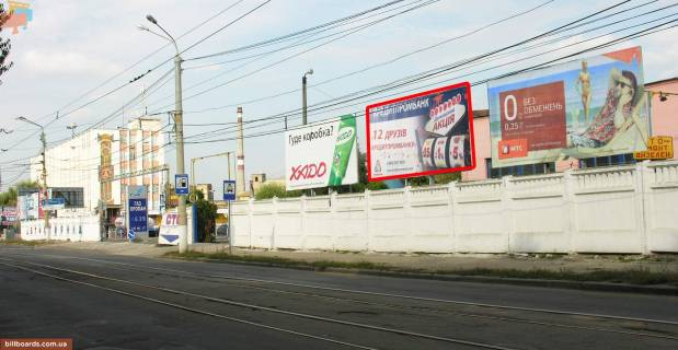 Билборд A в Виннице Батізька вул. (колиш. Кірова вул.) / Янгеля вул. (колиш. Фрунзе ул.), ринок "Муніципальний" фото 1