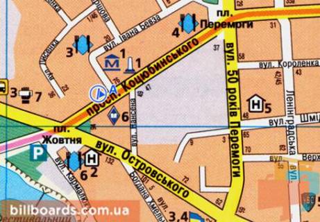 Скролер, Скрол  у Вінниці Коцюбинского пр. / Бевза ул., возле супермаркета "Эльдорадо", в центр - 79006 схема
