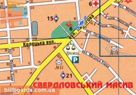 Скроллер B в Виннице, 2.3x3.14  Пирогова вул., 52 - вул. Героїв поліції (колишня Блока) - 480510 схема