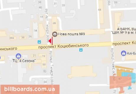 Скроллер  в Виннице Коцюбинского ул., 30 - 162507 схема