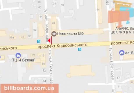 Скроллер  в Виннице Коцюбинского ул., 30 - 162516 схема