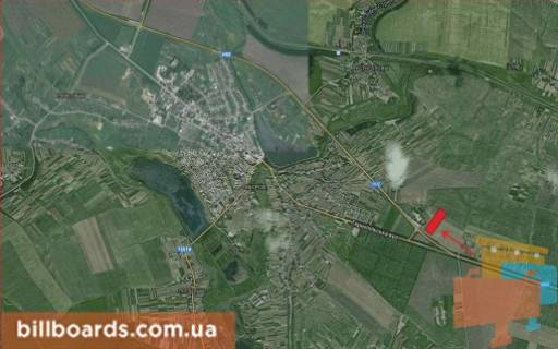 Білборд, Бігборд (Борд)  A у Зборові г.Зборов схема
