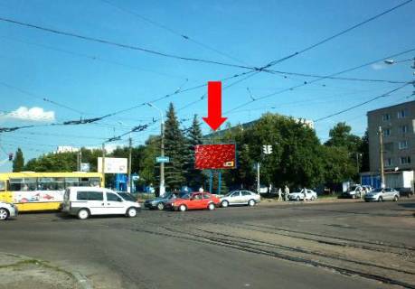 Billboard A in Zhytomyr, 3x6  Vitruka st., 13 / Korol'ova st., TC "Molodiznij", supermarket "Kvartal" Photo 1