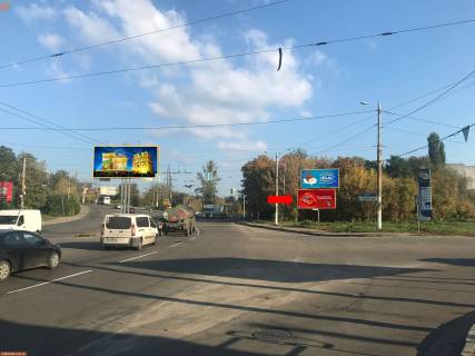 Билборд A в Житомире, 3x6  Бердичівська вул. / вул. Селецька, Смолянська пл., з центру, нижній фото 1
