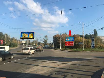 Билборд A в Житомире, 3x6  Бердичівська вул. / вул. Селецька, Смолянська пл., з центру, верхній фото 1