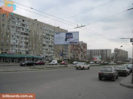 Билборд A в Запорожье Володимира Українця (Новокузнецька). / Водограйна вул. (Гаврилова вул.)., в центр фото 1