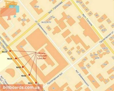 Сiтiлайт A у Запоріжжі Соборний ін. (Кол. Леніна пр.) / Фортечний вул. (Колиш. Грязнова вул.) / Слобідська вул. (Колиш. Пролетарська вул.), До вокзалу схема