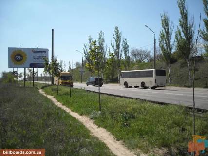 Билборд B в Запорожье Сергиенка ул. (бывш. Заднепровская ул.) - Проспект Інженера Преображенського (Просп. Радянський)., выезд с моста Преображенксого фото 1
