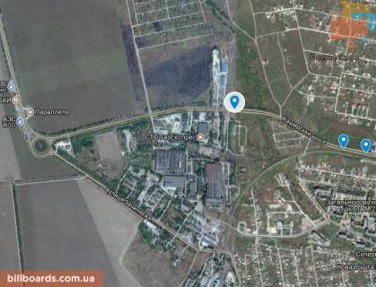 Билборд A в Запорожье Тиражна вул., 80 м. від торгбази, в'їзд в місто схема