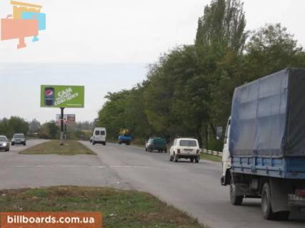 Білборд, Бігборд (Борд)  A у Запоріжжі Тиражна вул., 60 м від виїзду в Сонячний сел., Виїзд з міста Фото 1
