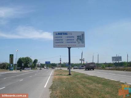 Білборд, Бігборд (Борд)  A у Запоріжжі Тиражна вул., 110 м від в'їзду в Осіпенкосвкій мікрорайон, в'їзд в місто Фото 1