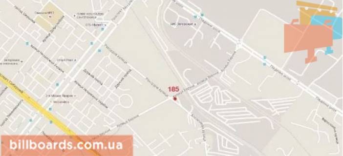 Призма A в Запорожье Величара (Тюленіна) вул. - Перемоги вул. - 132312 схема