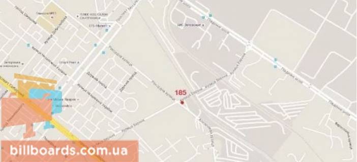 Призма A в Запорожье Величара (Тюленіна) вул. - Перемоги вул. - 132313 схема