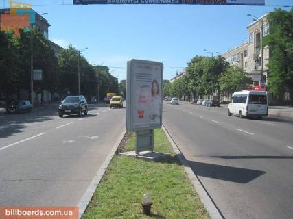 Ситилайт A в Запорожье Соборний пр. (колиш. Леніна пр.) / Лобановського вул. / Трегубенка вул., роздільник, до ГЕС фото 1