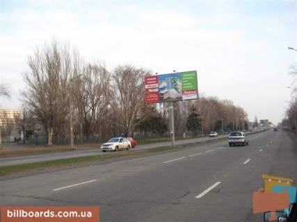 Билборд A в Запорожье Набережна магістраль, біля стадіону, роздільник, до вокзалу фото 1