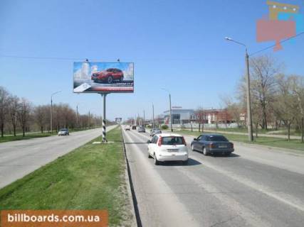 Билборд A в Запорожье Набережна магістраль / провулок Вірменський (вул. Толстого)., біля АЗС, до ГЕС фото 1