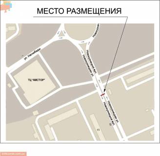 Білборд, Бігборд (Борд)  A у Запоріжжі, 3x6  Володимира Українця (Новокузнецька)., 45 схема