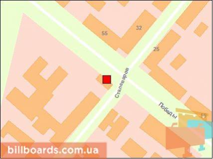 Призма A в Запорожье Перемоги вул. - Сталеварів вул. - 132482 схема