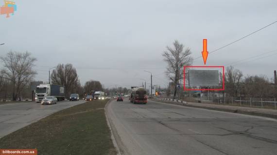 Билборд A в Запорожье Прибережна автомагістраль - Привокзальна вул. фото 1
