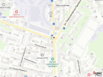 Citylight B in Kyiv Klovs'kij spusk - Moskovs'ka st. scheme