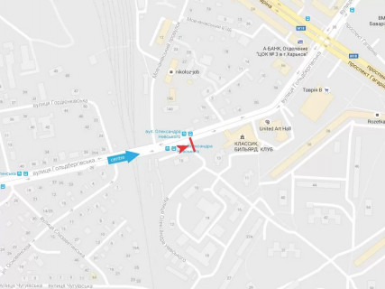 Билборд A в Харькове, 3x6  Гольдбергівська (Першої Кінної Армії) вул., 13, в центр схема