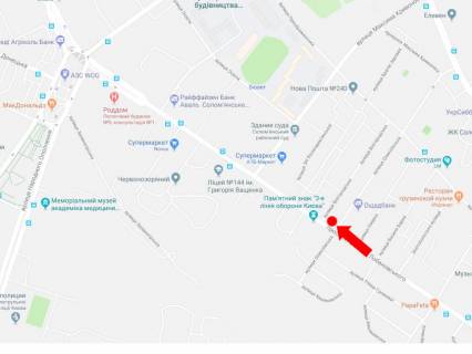Видеоборд  в Киеве, 2.3x3.14  Лобановського пр. (колиш. Червонозоряний пр.), 37 - вул. Олексіївська, в бік Севастопольської пл., (ролик 10 сек, 1 вихід/1,5 хвилини) - 441377 схема