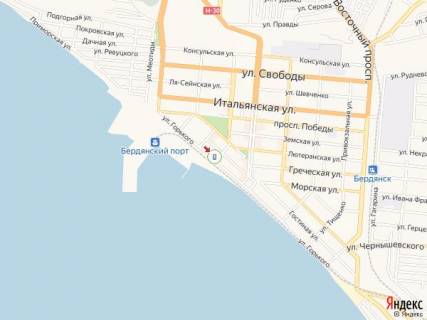 Сiтiлайт B у Бердянську Горького ул., 12 схема