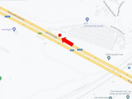 Билборд A в Киеве, 3x6  Кільцева дорога , жулянський шляхопровід, до Леруа Мерлен схема