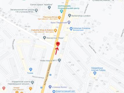 Билборд A в Черновцах Героев Майдана ул. (бывш. Красноармейская ул.), 59 схема