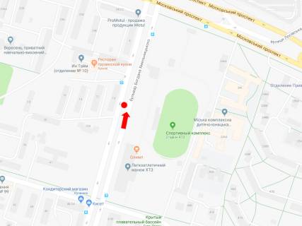 Билборд A в Харькове, 3x6  Хмельницького бул., 10, роздільник, в бік просп. Героїв Харкова (Московський) схема