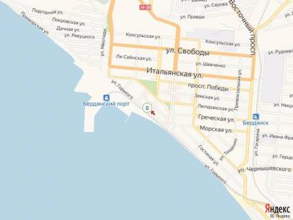 Ситилайт A в Бердянске Горького ул., 12 схема
