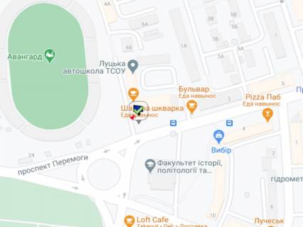 Билборд B в Луцке, 3x6  Перемоги пр., 1 схема