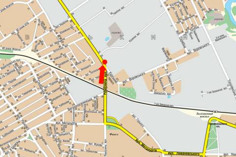 Билборд  в Сумах, 3x6  просп. Перемоги (Курський просп.). / Реміснича вул., біля концерну "Укрросметал" схема
