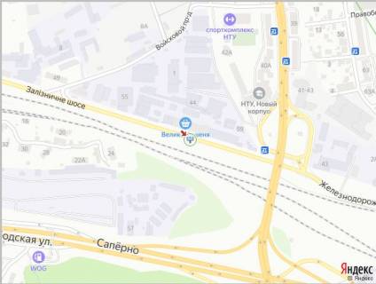 Prismatron, Prism A in Kyiv Zaliznicne sose, navproti supermarketu "Velika Kisena", v storonu st. Bojcuka (kolis. Kikvidze) - 293097 scheme