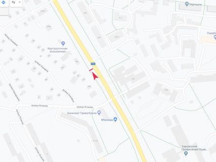Билборд B в Харькове, 3x6  Аерокосмічний (кол. Гагаріна) пр. - Планерна вул., 53, в центр схема