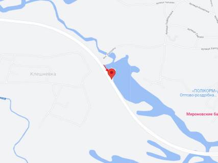 Билборд B в Петриковке, 6х3  Автошлях Дніпро - Решетилівка (Н-31), нова трасса на Київ, розвилка на с. Клешнівка та смт. Петриківка, вул. Халтуріна, рух у бік м. Дніпро схема
