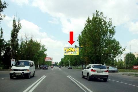 Билборд  в Херсоне, 3x6  Миколаївське шосе, біля готелю "Нон-Стоп", з центру (флажок) фото 1