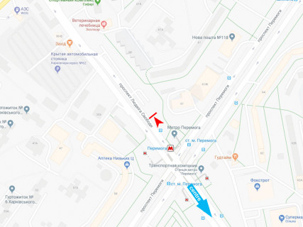 Prismatron, Prism A in Kharkiv, 3x6  Свободи пр. - Перемоги пр., 61а, з центру - 667451 scheme