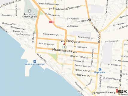 Citylight A in Berdyansk Azovskij av. - Ital'anskaa st., 57/10 scheme