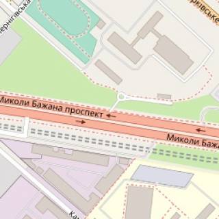 Бэклайт A в Киеве Бажана пр., 300 м від Харківської пл., в центр схема