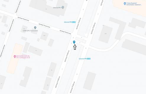 Билборд B в Днепр (Днепропетровск), 6х3  вул. Робоча - вул. Ньютона (біля школи), на світлофорі, до центру схема