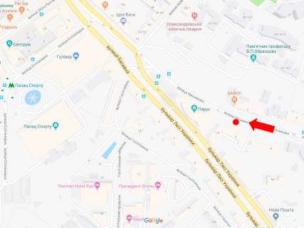 Сiтiлайт  у Києві, 1.8x1.2  Мечникова вул., 6, біля БЦ "Парус", ресторанів, в сторону вул. Басейна схема