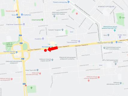 Билборд B в Киеве просп. Берестейський (Перемоги)., 121 - вул. Кричевського, ст.м. "Житомирська", з центру схема