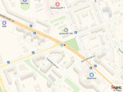 Билборд B в Киеве Харківське шосе, 58 - вул. Кравчука, в сторону Дарницької пл. схема